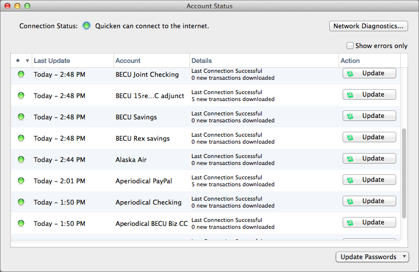 change subcategory into category in quicken for mac